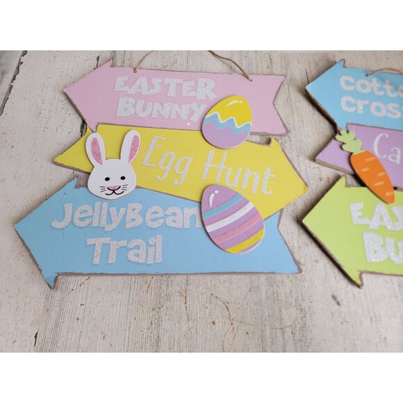Easter bunny arrow jelly Bean spring Xmas home decor set - Picture 2 of 9